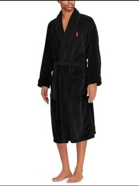 Polo Ralph Lauren Men's Sleepwear Soft Cotton Kimono Velour Robe Size L/XL